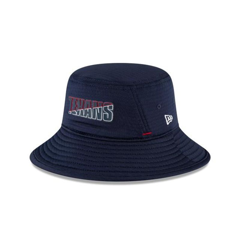 NFL Houston Texans Official Summer Sideline Stretch (IYF5532) - Blue New Era Bucket Hats